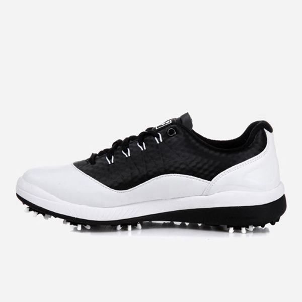 Fila Dimple Men's Golf Shoes - White/Black,NZ 480-50723